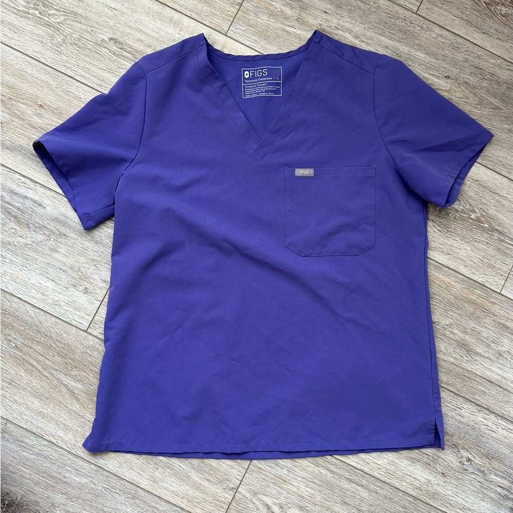 FIGS Technical Collection V-Neck Scrub Top Large